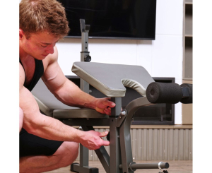 Скамья со стойками под штангу DFC D705