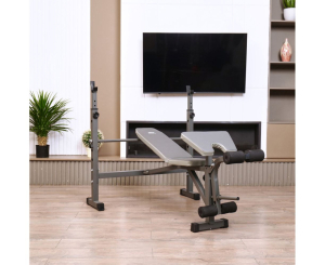 Скамья со стойками под штангу DFC D705