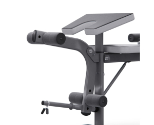 Скамья со стойками под штангу широкий хват, с партой для бицепса DFC D702 PRO