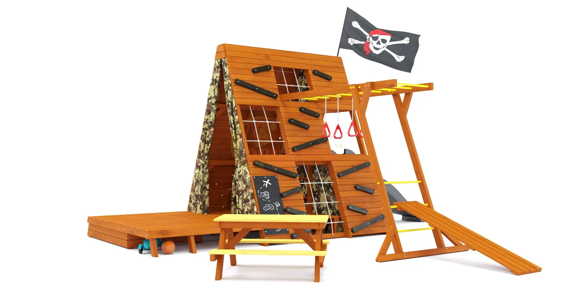 Спортивный домик Савушка База-5 (Милитари) со столиком