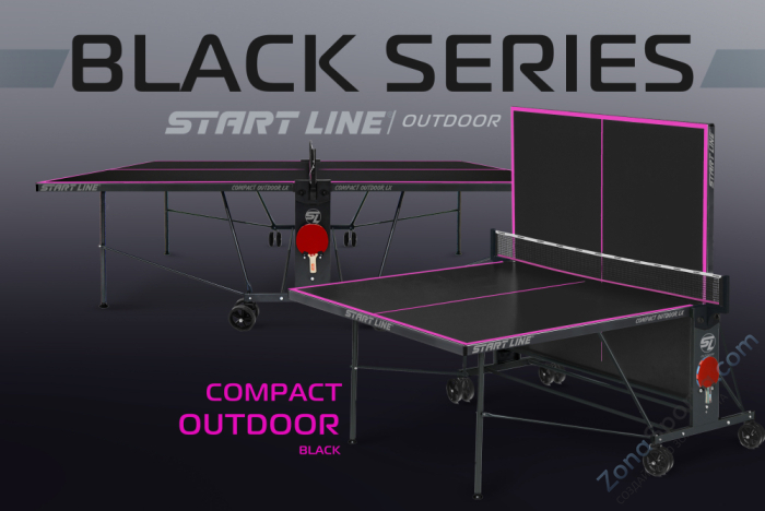 Стол теннисный Start Line Compact-2 LX Всепогодный Black