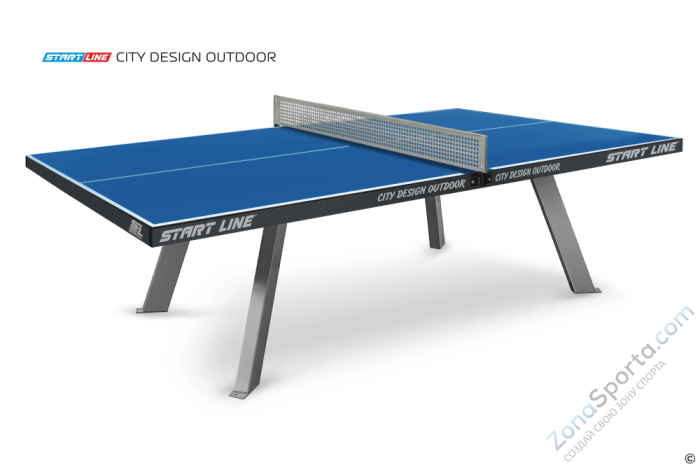 Стол теннисный Start Line City Design Всепогодный Синий
