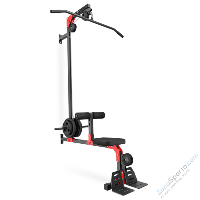 Стойка блочная пристенная на свободном весе c cидением Marbo Sport MH-W102 2.0