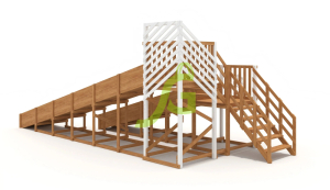 Зимняя горка IgraGrad Snow Fox скат 8 и 5 м мод.3