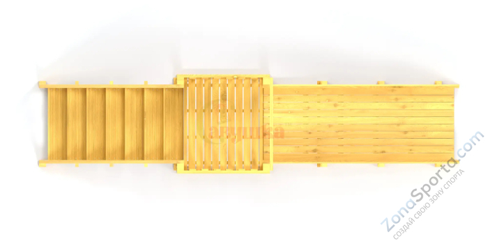 Зимняя горка Савушка Зима Wood-2