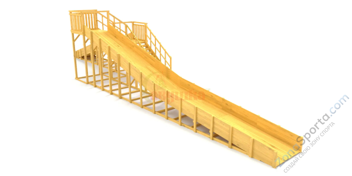 Зимняя горка Савушка Зима Wood-9/1