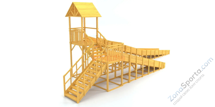 Зимняя горка Савушка Зима Wood 9/2