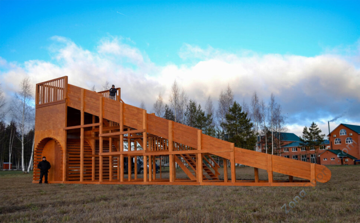 Зимняя горка Вичуга